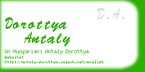 dorottya antaly business card